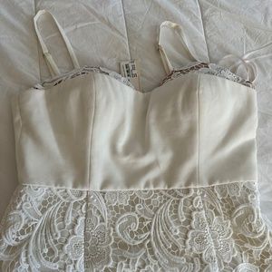 white runway dress size 12